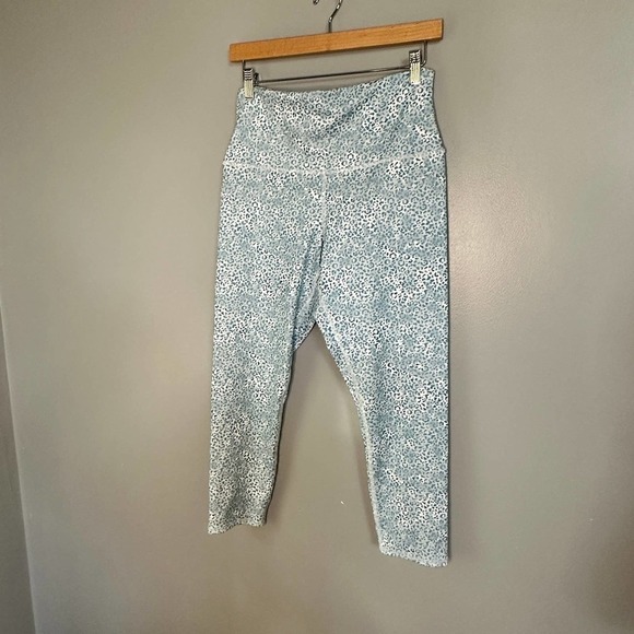 Evolution and Creation Blue Animal Print Leggings size Large - Picture 2 of 7